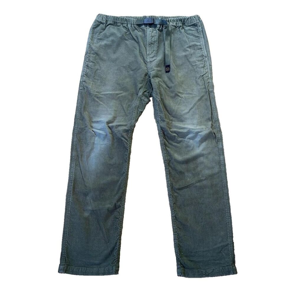 Gramicci Men's Green and Khaki Trousers
